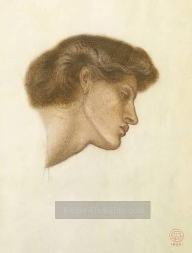 Dantes Traum zu der Zeit des Todes von Beatrice Studie Präraffaeliten Bruderschaft Dante Gabriel Rossetti Ölgemälde